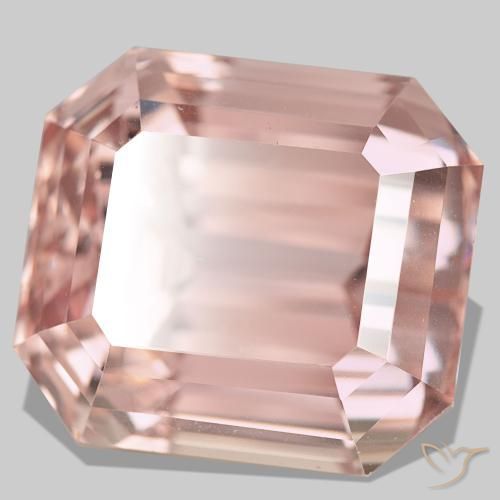 Kunzite naturale rosa da 77,76 ct, taglio smeraldo, VS