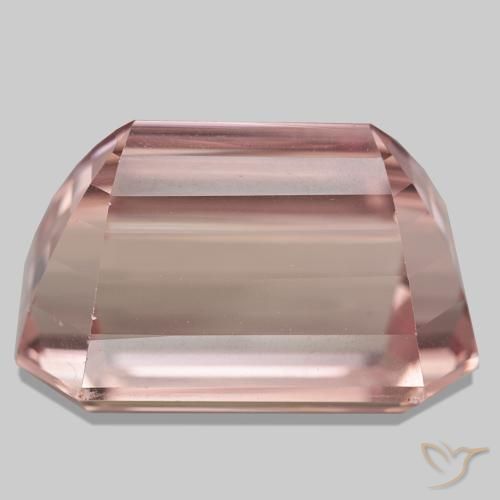 Kunzite naturale rosa da 106,75 ct, taglio smeraldo, VVS