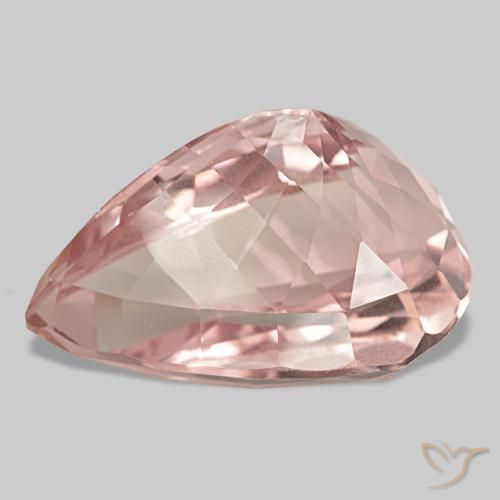 Kunzite naturale rosa da 117,27 ct, taglio a pera, VVS