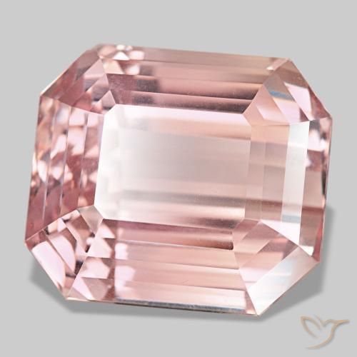 Kunzite naturale rosa da 145,50 ct, taglio smeraldo, VVS