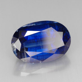 Cianite naturale blu da 9,45 ct, taglio ovale, VS-SI