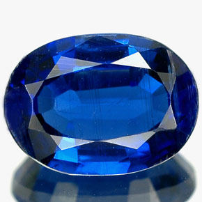 Cianite naturale blu da 1,90 ct, taglio ovale, VS-SI