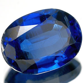 Cianite naturale blu da 1,90 ct, taglio ovale, VS-SI
