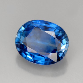Cianite naturale blu da 4,92 ct, taglio ovale, VS