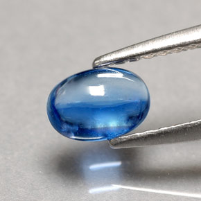 Cianite naturale blu da 0,67 ct, trasparente, trasparente/traslucido