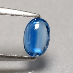 Cianite naturale blu da 0,67 ct, trasparente, trasparente/traslucido