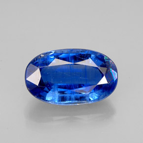 Cianite naturale blu da 2,93 ct, taglio ovale, VS-SI