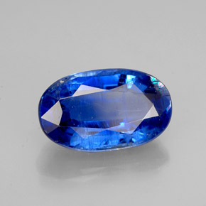 Cianite naturale blu da 2,93 ct, taglio ovale, VS-SI