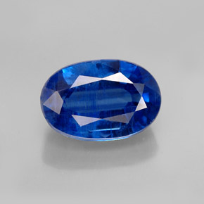 Cianite naturale blu da 1,59 ct, taglio ovale, SI