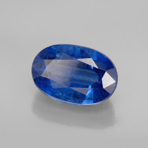 Cianite naturale blu da 1,59 ct, taglio ovale, SI