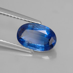 Cianite naturale blu da 1,96 ct, taglio ovale, SI