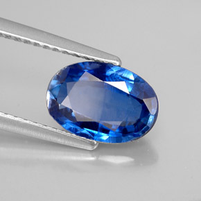 Cianite naturale blu da 1,98 ct, taglio ovale, VS-SI