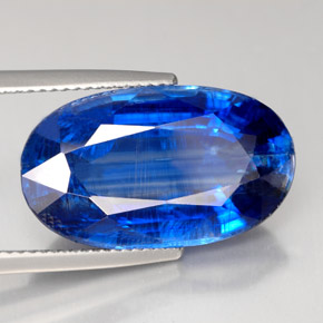 Cianite naturale blu da 17,01 ct, taglio ovale, VS-SI