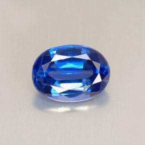 Cianite naturale blu da 1,41 ct, taglio ovale, VVS-VS
