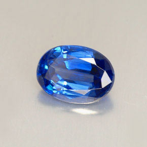 Cianite naturale blu da 1,41 ct, taglio ovale, VVS-VS