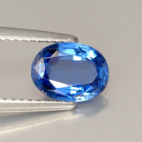 Cianite naturale blu da 1,45 ct, taglio ovale, VS