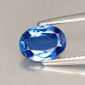 Cianite naturale blu da 1,45 ct, taglio ovale, VS