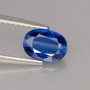 Cianite naturale blu da 1,03 ct, taglio ovale, VS-SI