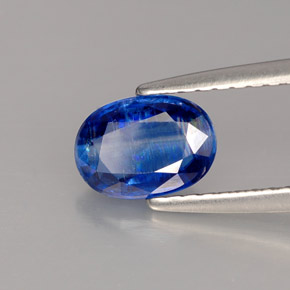 Cianite naturale blu da 1,03 ct, taglio ovale, VS-SI