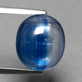 Cianite naturale blu da 4,83 ct, trasparente, trasparente/traslucido
