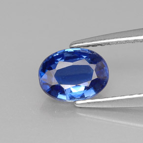 Cianite naturale blu da 0,97 ct, taglio ovale, VS