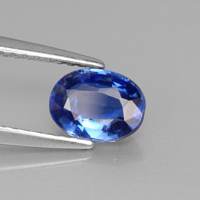 Cianite naturale blu da 0,97 ct, taglio ovale, VS