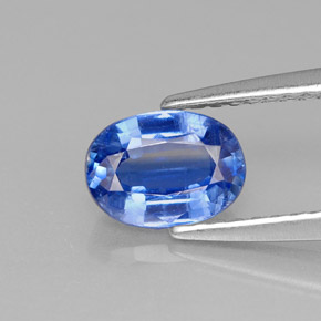 Cianite naturale blu da 1,20 ct, taglio ovale, VS