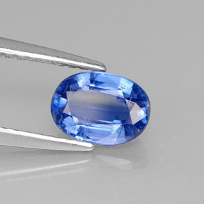 Cianite naturale blu da 1,20 ct, taglio ovale, VS