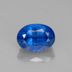 Cianite naturale blu da 1,44 ct, taglio ovale, VS-SI
