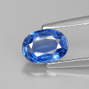 Cianite naturale blu da 1,04 ct, taglio ovale, VS-SI
