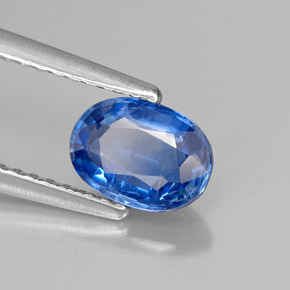 Cianite naturale blu da 1,04 ct, taglio ovale, VS-SI