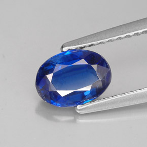 Cianite naturale blu da 1,10 ct, taglio ovale, VS-SI