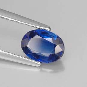 Cianite naturale blu da 1,10 ct, taglio ovale, VS-SI