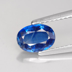 Cianite naturale blu da 0,94 ct, taglio ovale, VS-SI