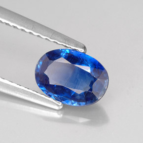 Cianite naturale blu da 0,94 ct, taglio ovale, VS-SI