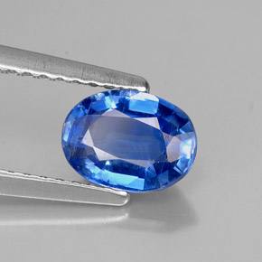 Cianite naturale blu da 1,04 ct, taglio ovale, VS-SI