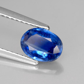 Cianite naturale blu da 1,06 ct, taglio ovale, VS-SI