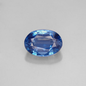 Cianite naturale blu da 1,18 ct, taglio ovale, VS-SI