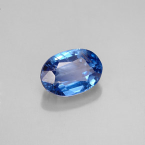 Cianite naturale blu da 1,18 ct, taglio ovale, VS-SI
