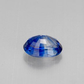 Cianite naturale blu da 1,17 ct, taglio ovale, VVS-VS