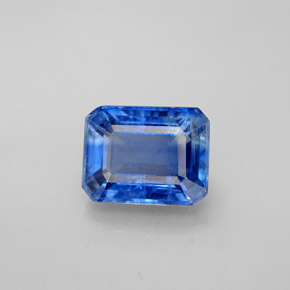 Cianite Blu naturale da 3.32 ct, Taglio smeraldo, SI