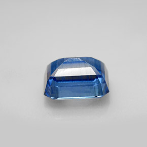 Cianite naturale blu da 3,42 ct, taglio smeraldo, SI