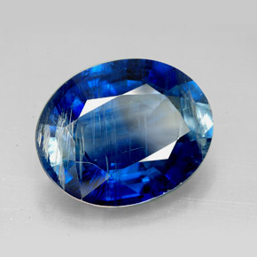 Cianite naturale blu da 11,63 ct, taglio ovale, SI