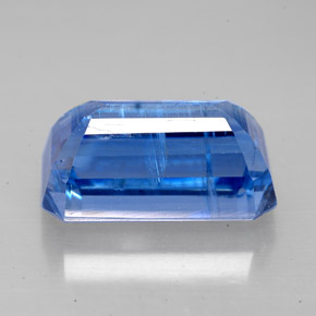 Cianite naturale blu da 8,71 ct, taglio smeraldo, SI
