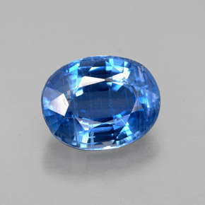 Cianite naturale blu da 3,46 ct, taglio ovale, SI