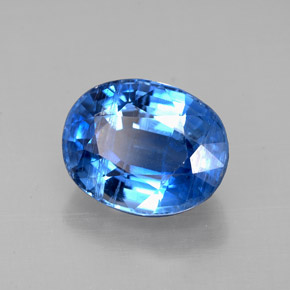 Cianite naturale blu da 3,46 ct, taglio ovale, SI