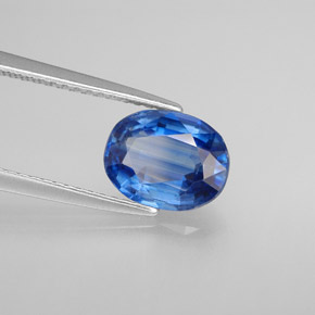 Cianite naturale blu da 2,07 ct, taglio ovale, VS