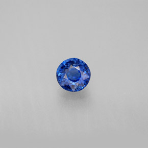 Cianite naturale blu da 0,76 ct, taglio rotondo, VS