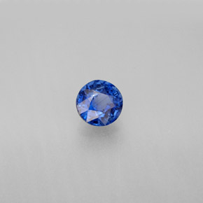 Cianite naturale blu da 0,76 ct, taglio rotondo, VS