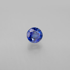Cianite naturale blu da 0,78 ct, taglio rotondo, VS